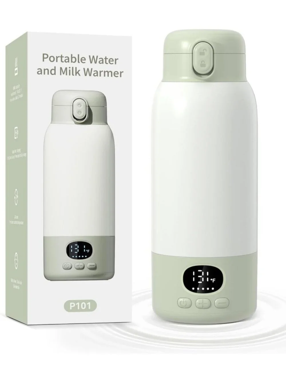 Travel-Friendly Portable Bottle Warmer, 45W Fast Charging, 17oz Milk Heater